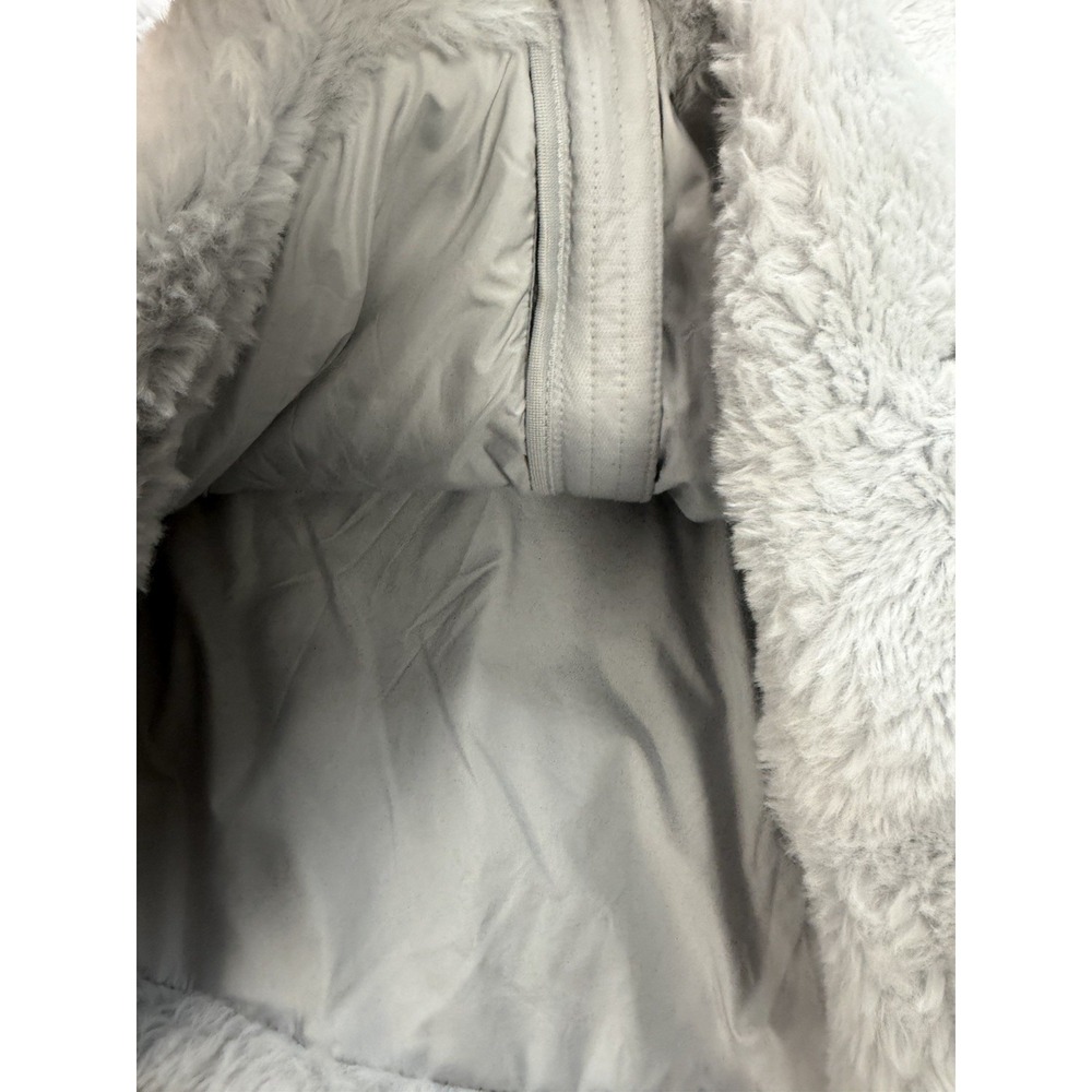 Under Armour Youth Fleece Cozy Jacket Xl Off White Zip Fuzzy Loungewear Soft - Picture 7 of 8